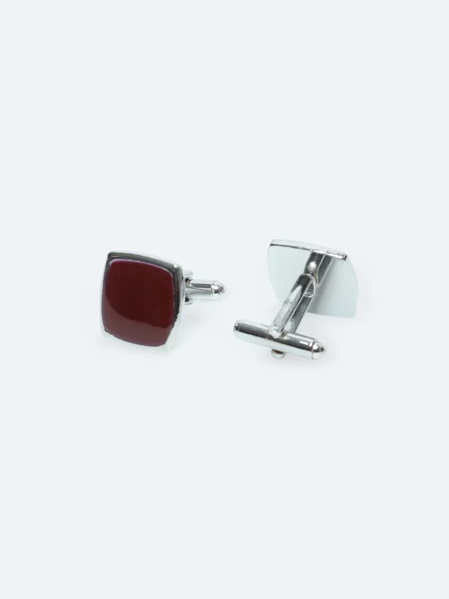 Bordo Metal Kol Düğmesi - 2