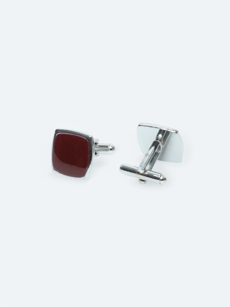 Bordo Metal Kol Düğmesi - 2