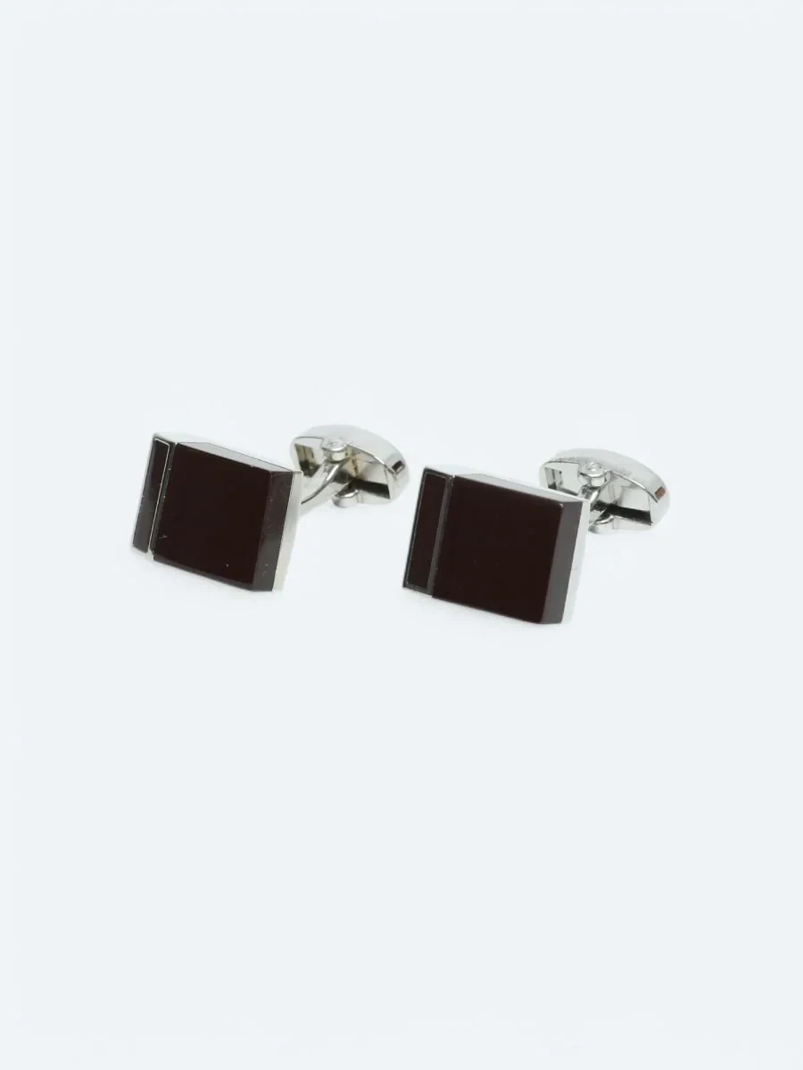 Bordo Metal Kol Düğmesi - 1