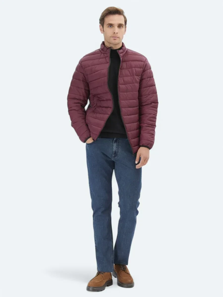 Bordo Regular Fit Casual Dokuma Mont - 2