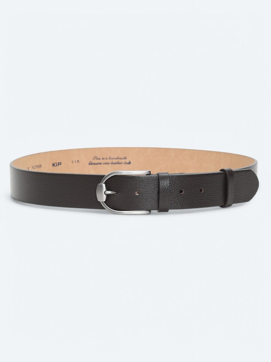 Brown %100 Cow Leather Belt - 1