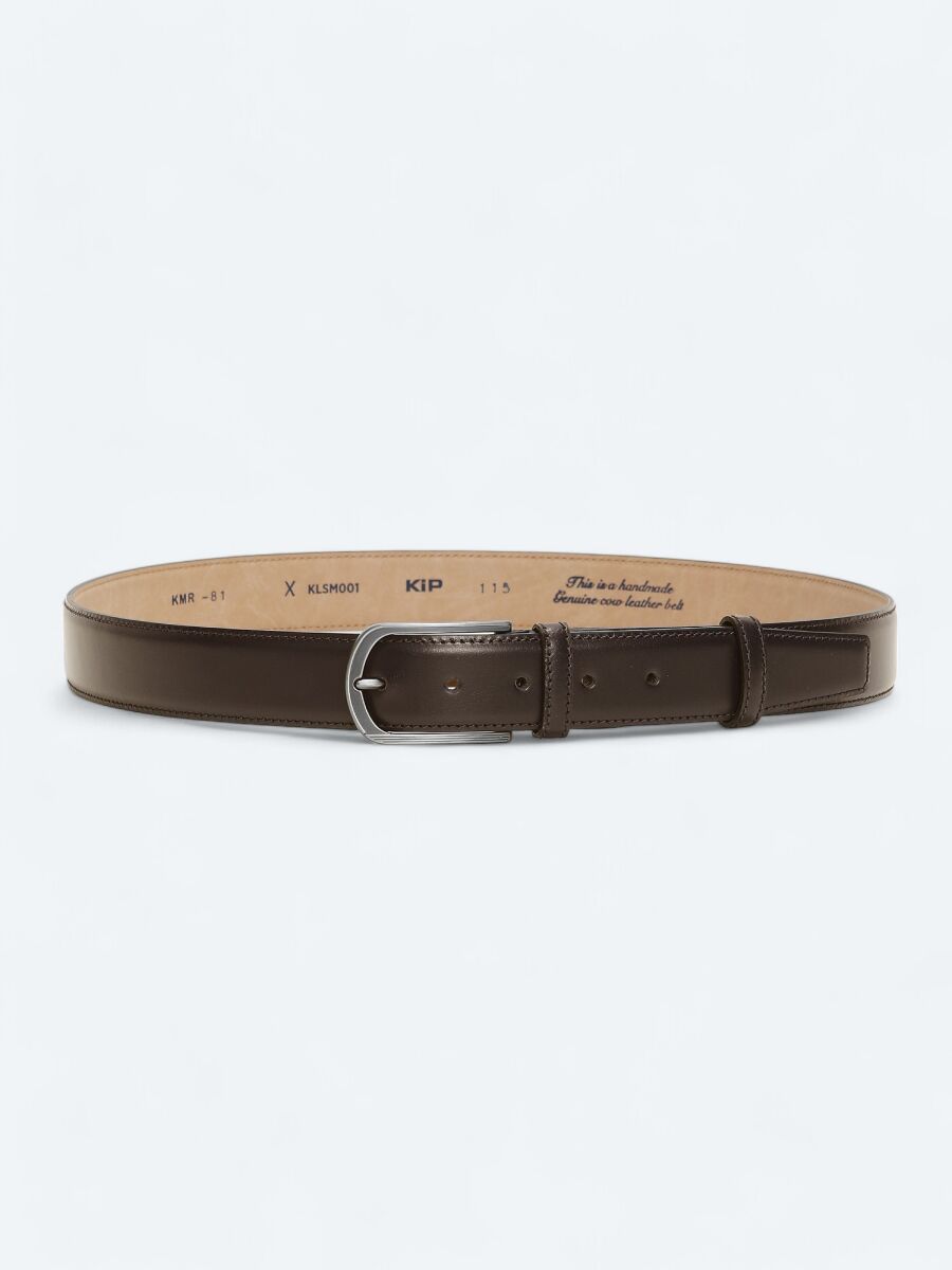 Brown %100 Cow Leather Belt - 1