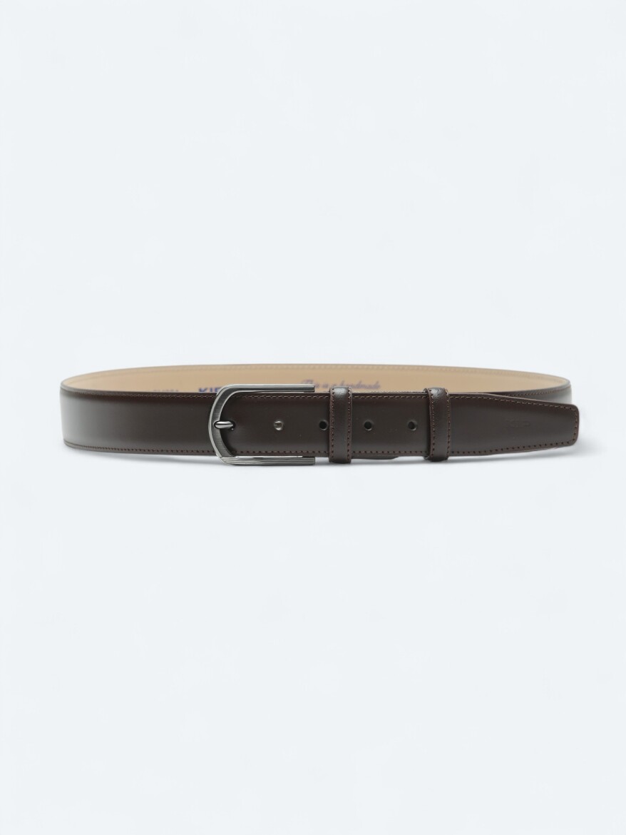 Brown %100 Leather Belt 