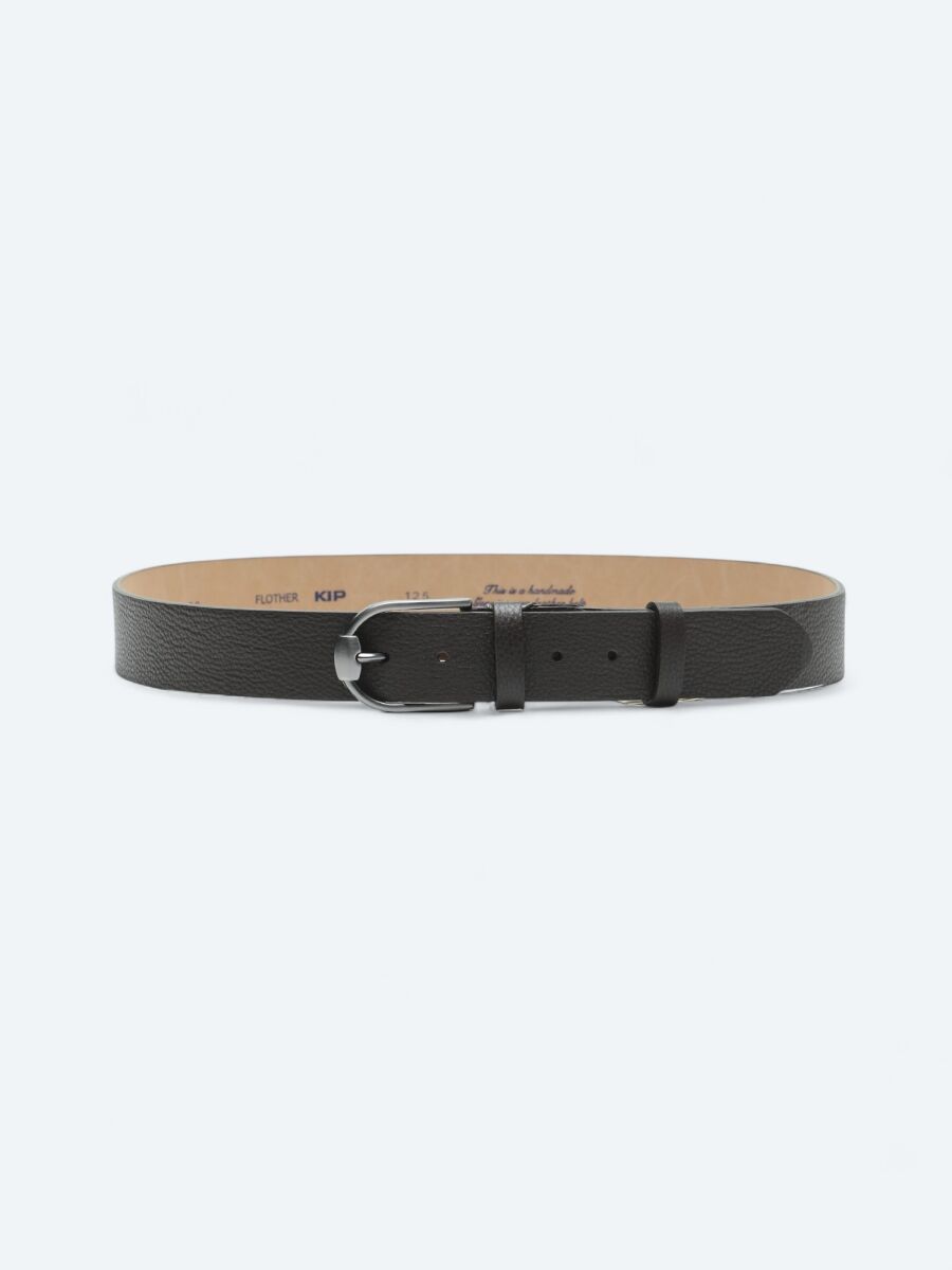 Brown %100 Leather Belt - 1