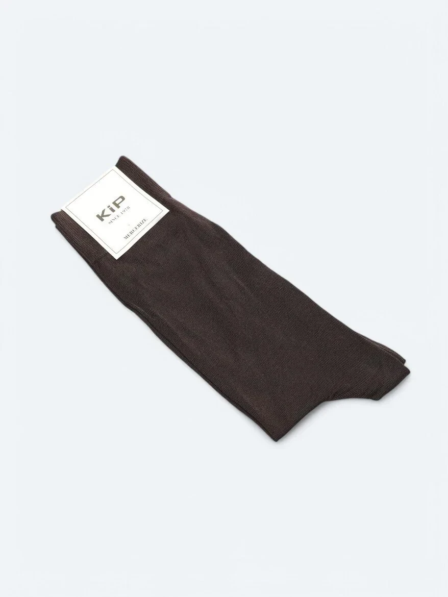 Brown %80 Pamuk ,%20 Polyamid Socks 