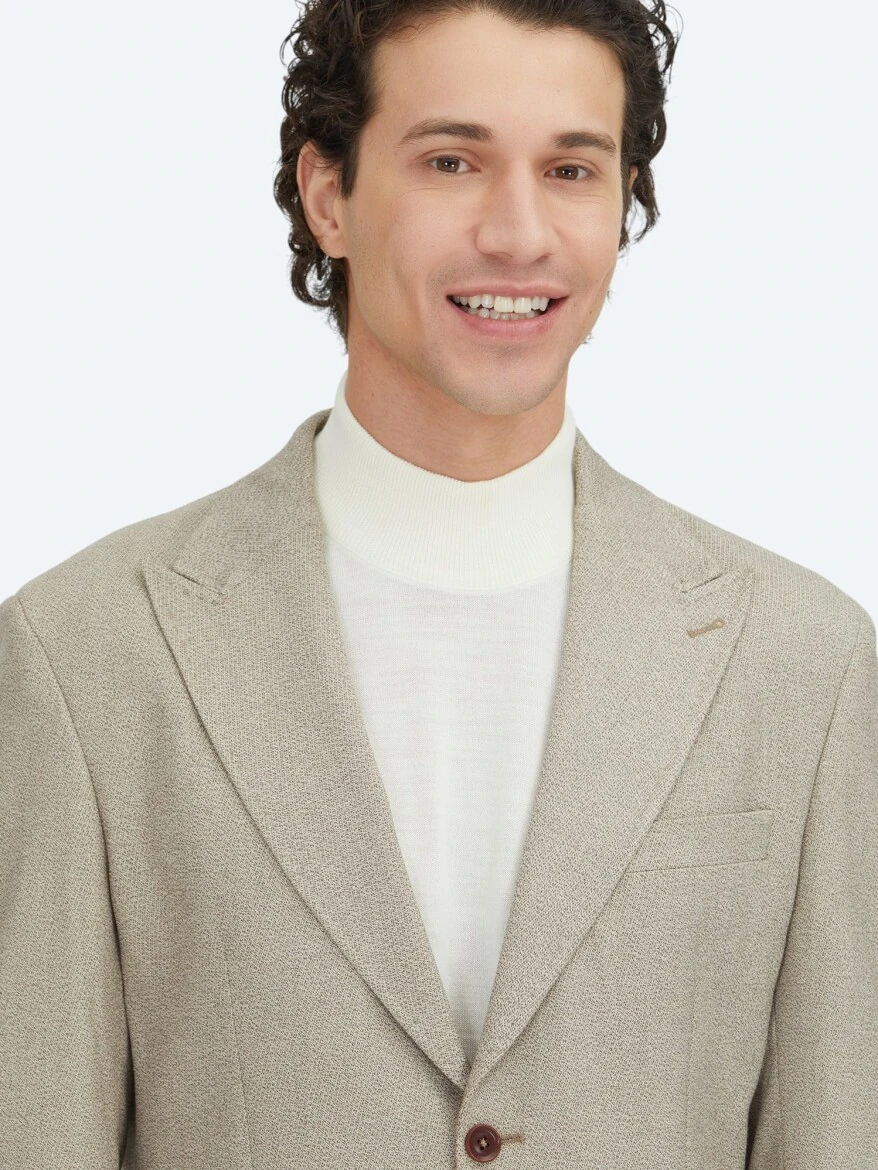 Brown Checkered Modern Fit Jacket - 4