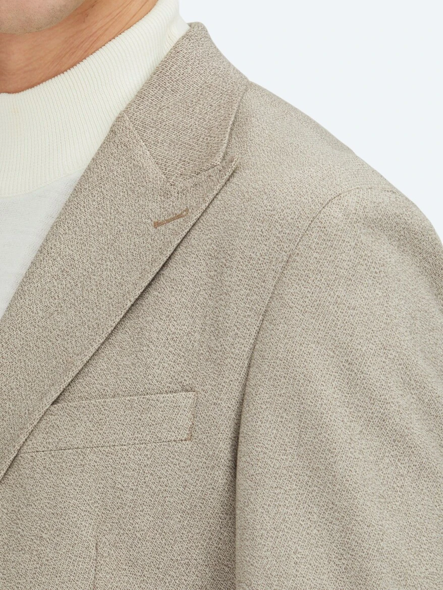 Brown Checkered Modern Fit Jacket - 5