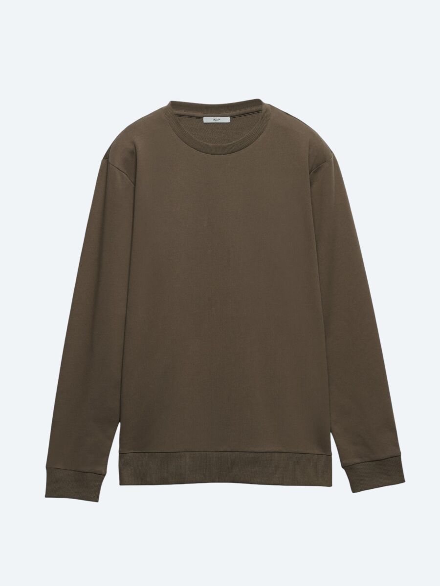 Brown Crew Neck Sweatshirt - 6