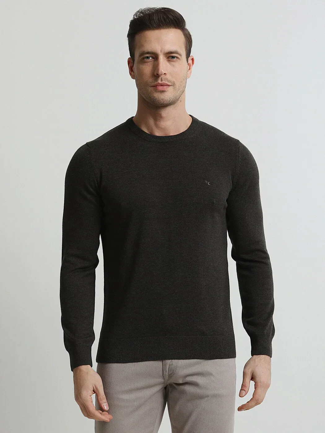 Brown Knitwear Sweatshirt - 1
