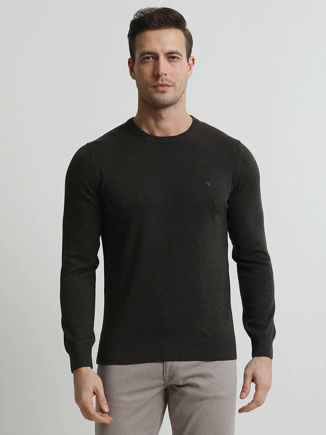 Brown Knitwear Sweatshirt - 1