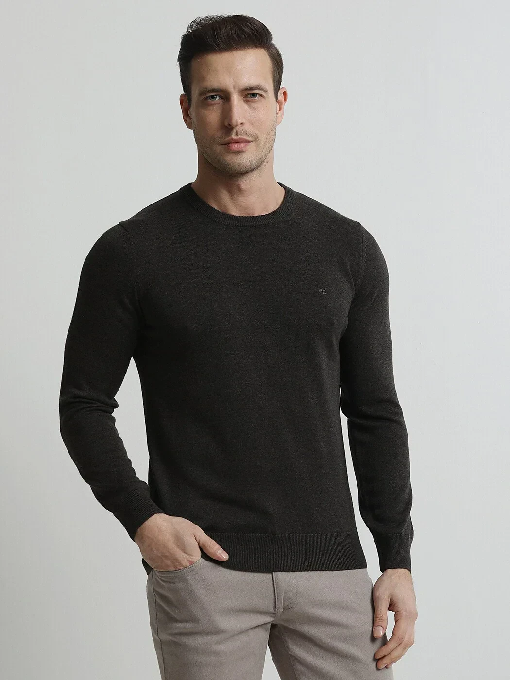 Brown Knitwear Sweatshirt - 3