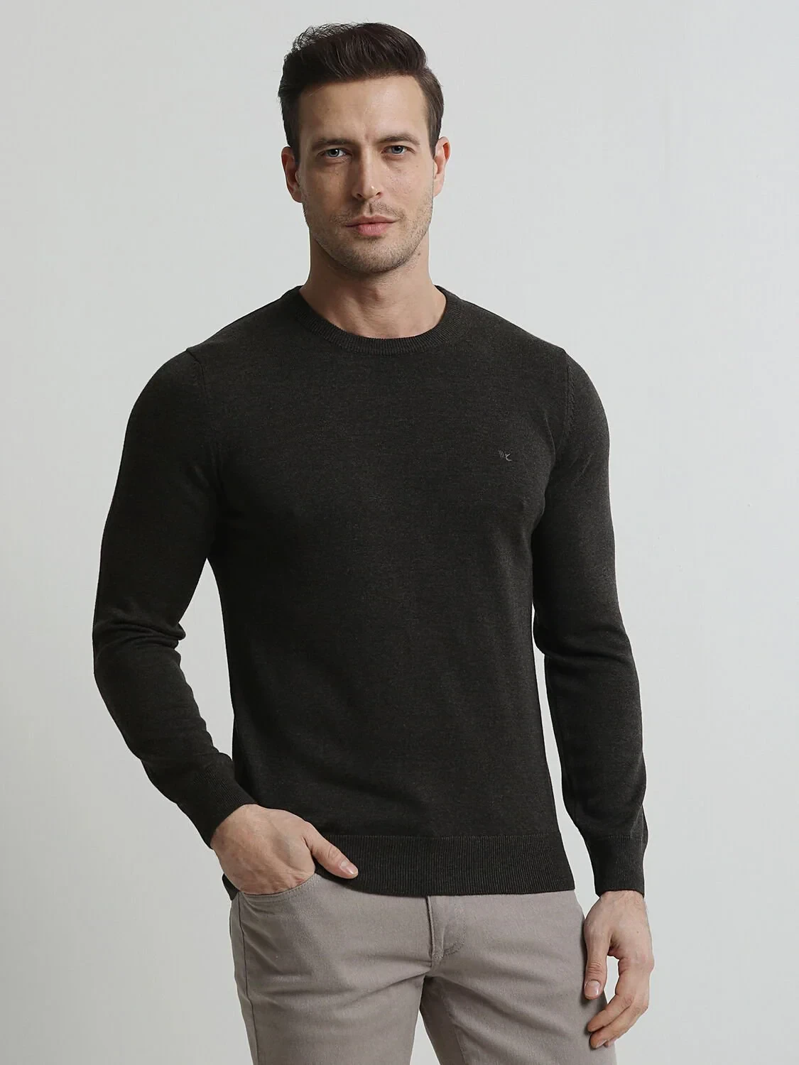 Brown Knitwear Sweatshirt - 3