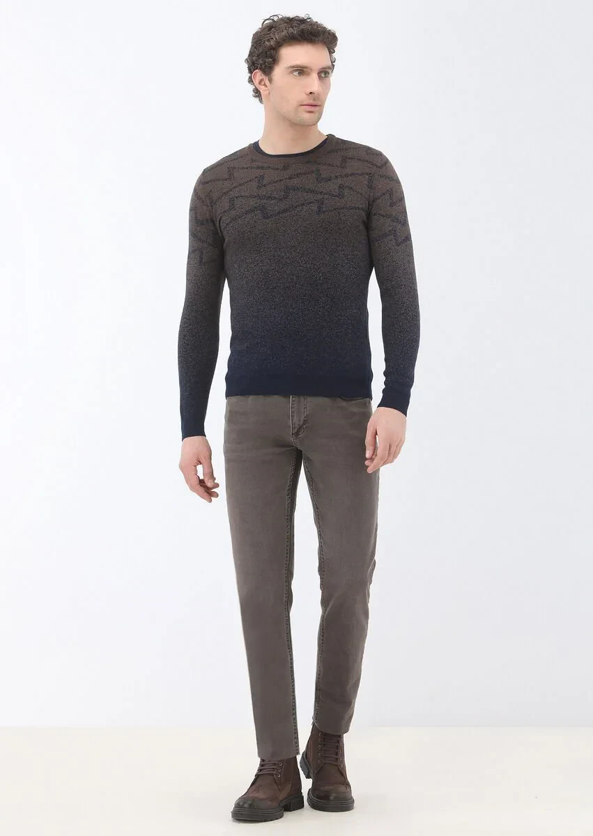 Brown Knitwear Sweatshirt - 2