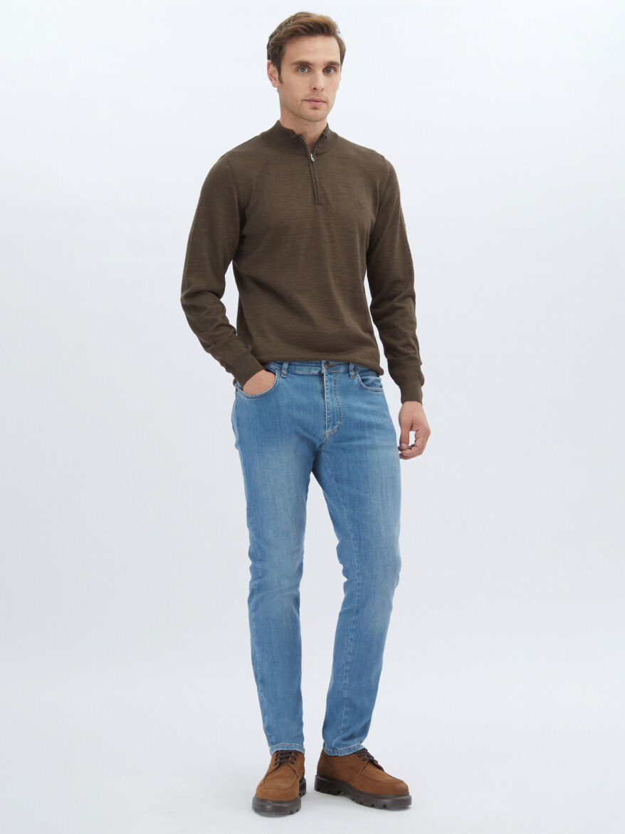 Brown Knitwear Sweatshirt - 2