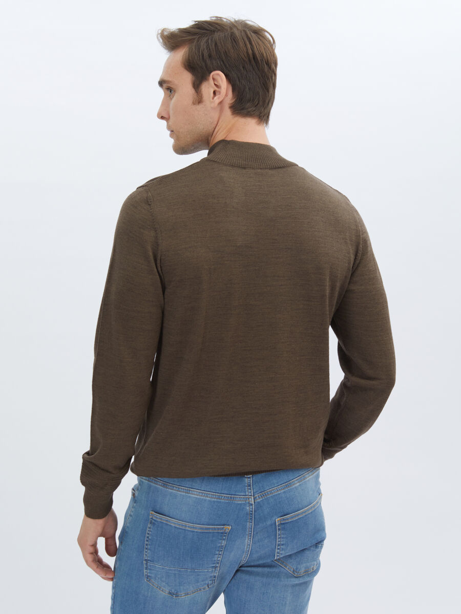Brown Knitwear Sweatshirt - 5