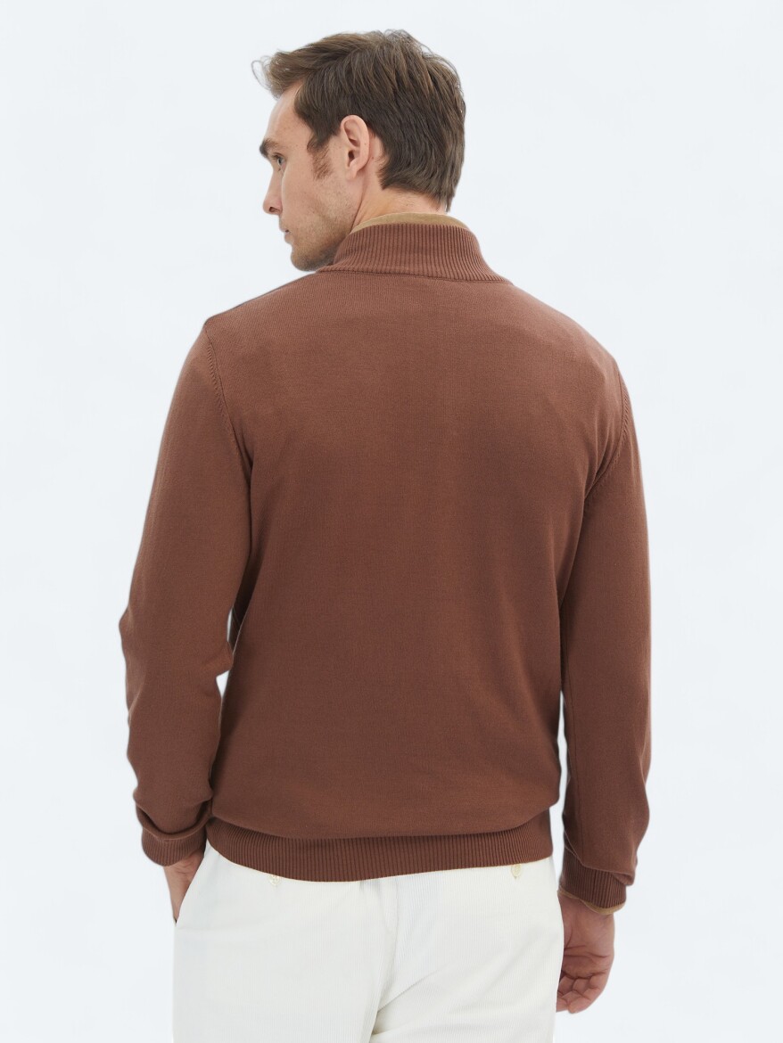 Brown Knitwear Sweatshirt - 6