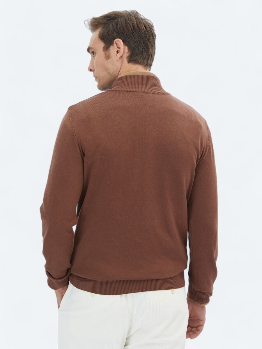 Brown Knitwear Sweatshirt - 6