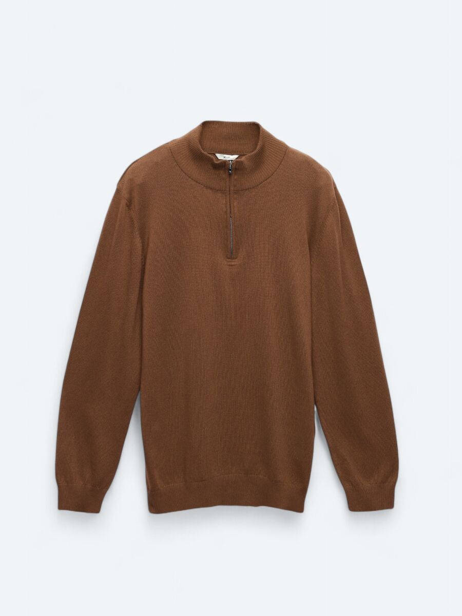 Brown Knitwear Sweatshirt - 7