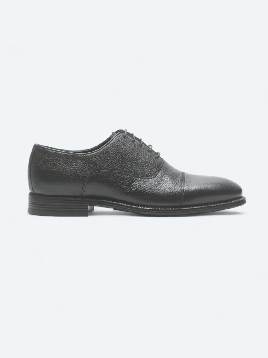 Brown Leather Classical Shoes - 1