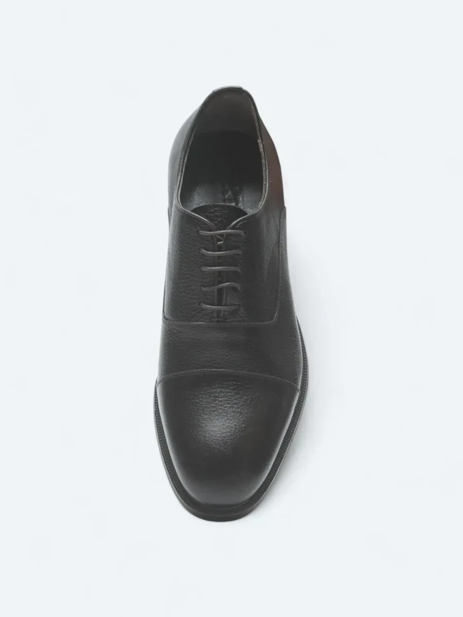 Brown Leather Classical Shoes - 3