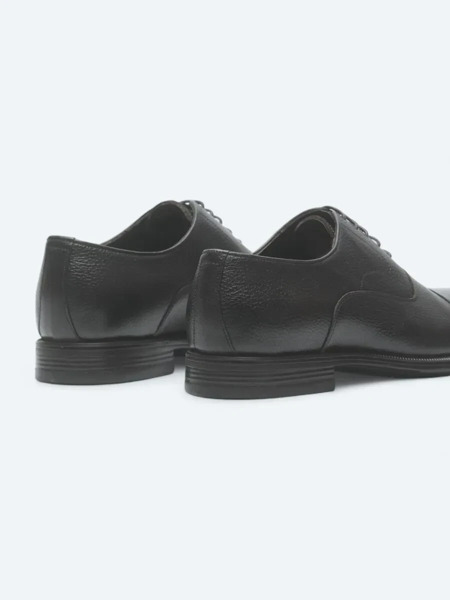 Brown Leather Classical Shoes - 5