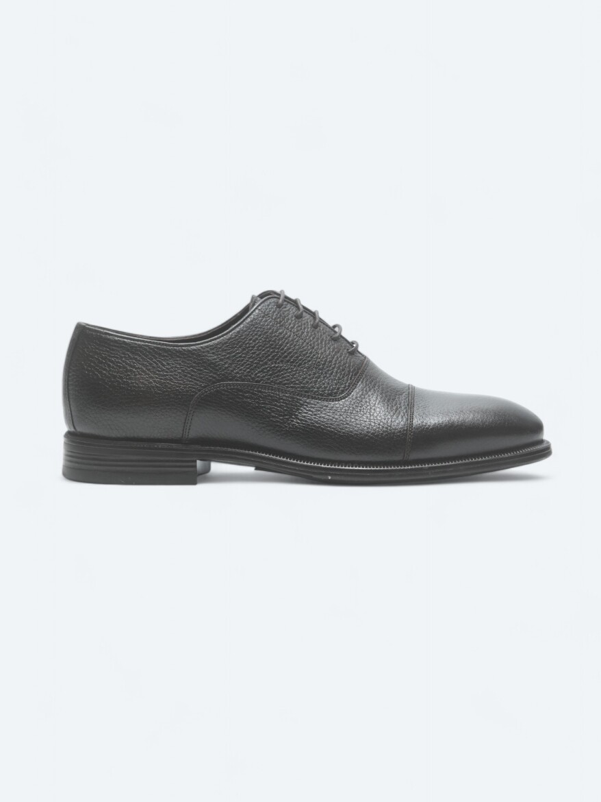 Brown Leather Classical Shoes - 1