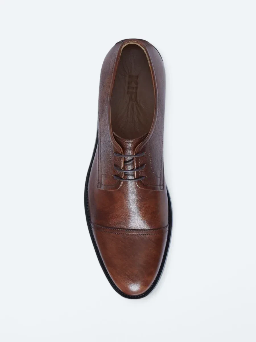 Brown Leather Classical Shoes - 3