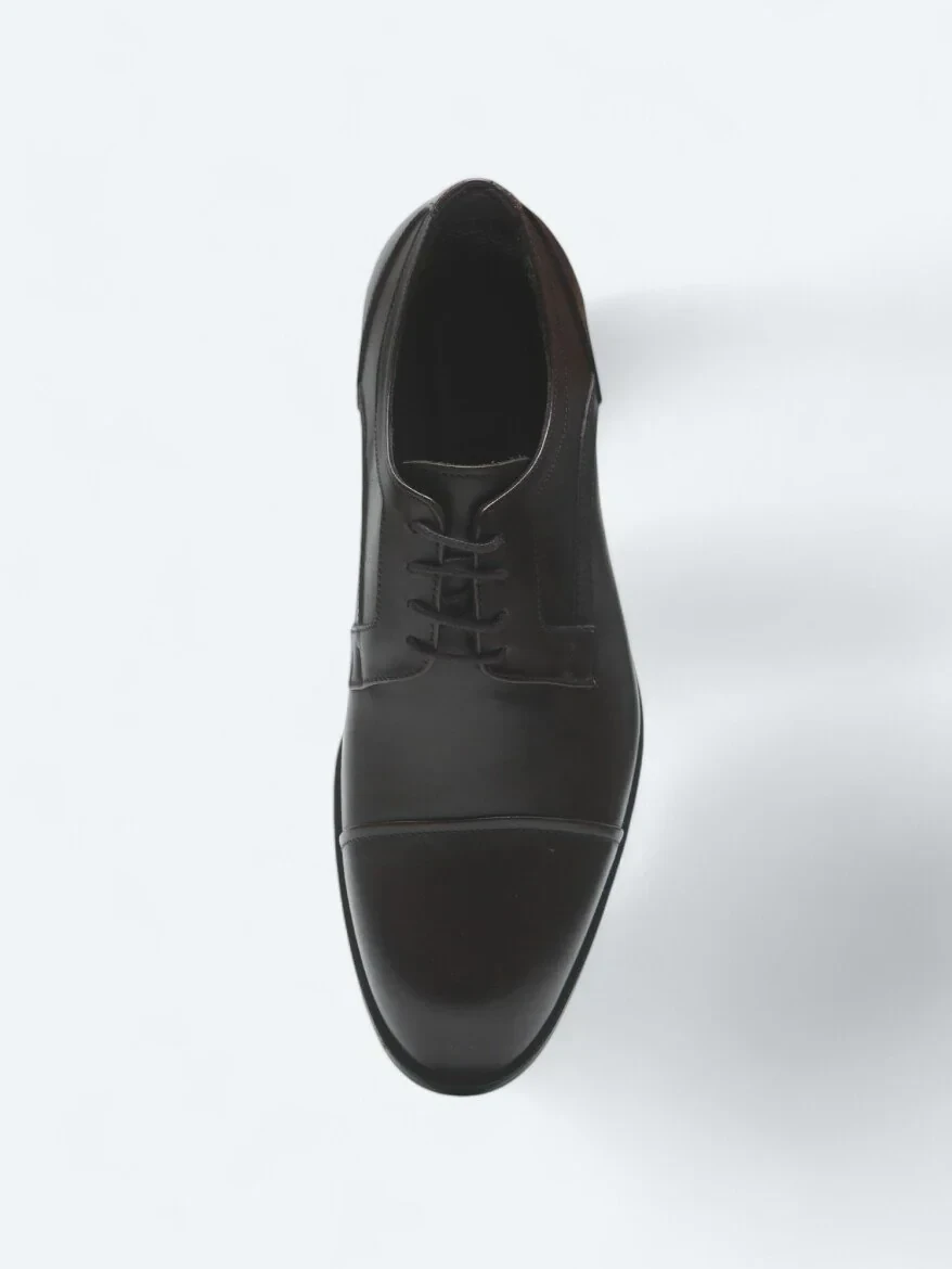 Brown Leather Classical Shoes - 3