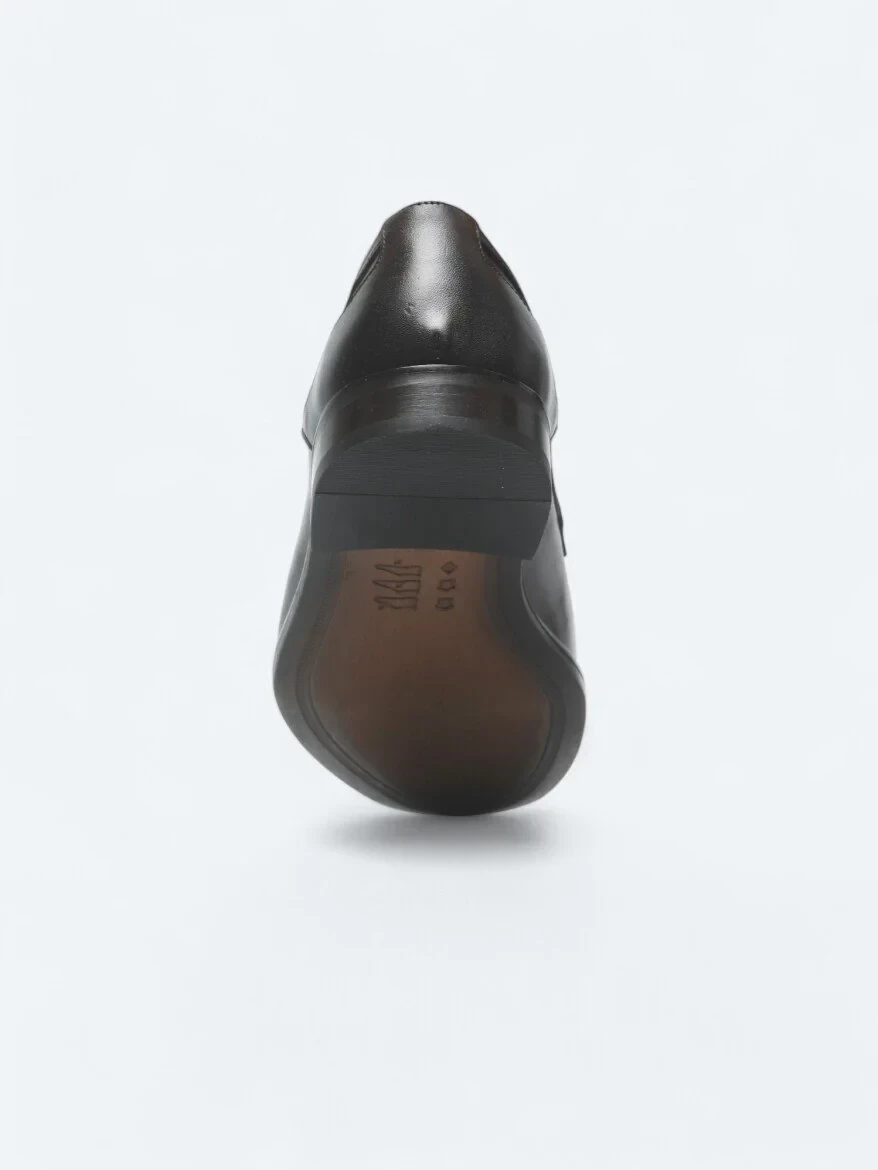 Brown Leather Classical Shoes 