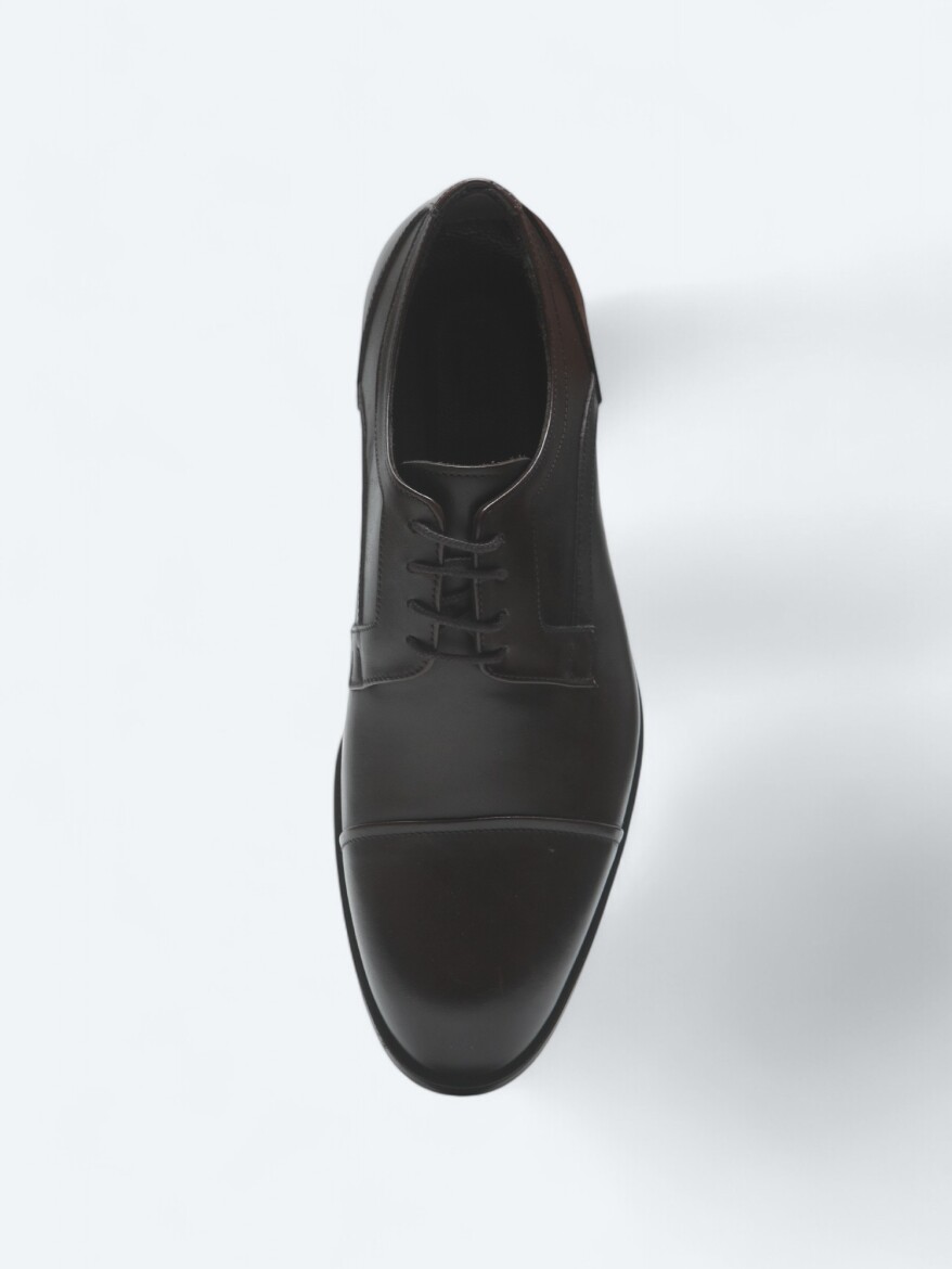 Brown Leather Classical Shoes - 3