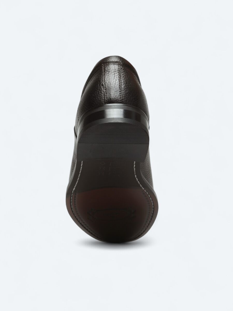 Brown Leather Classical Shoes - 4