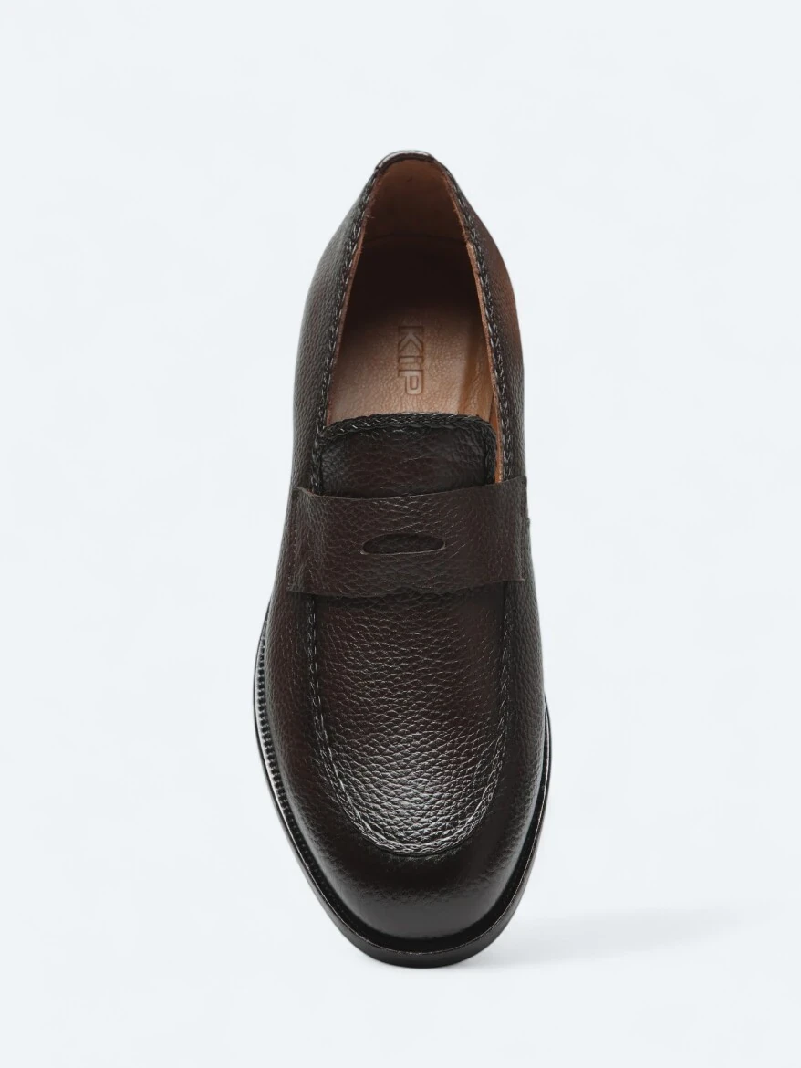 Brown Leather Classical Shoes - 3