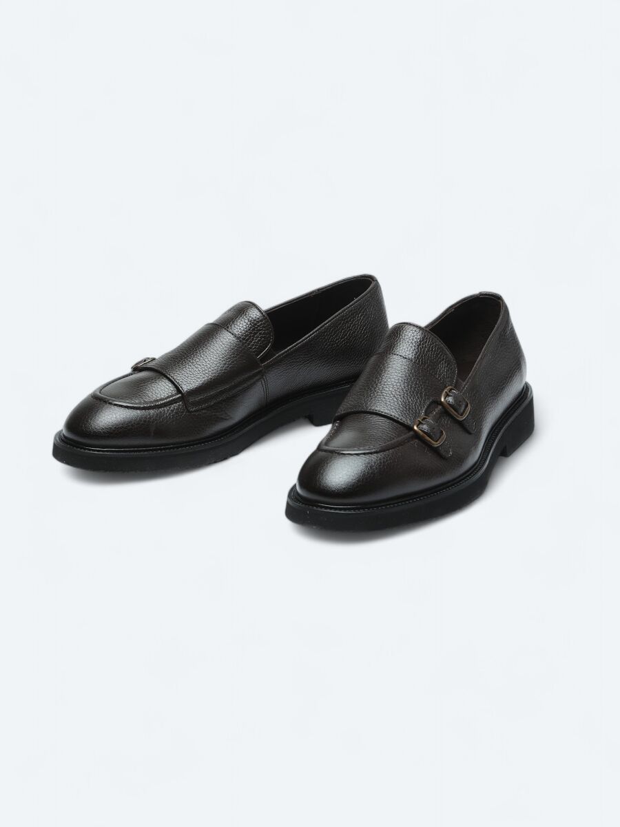 Brown Leather Smart Casual Loafer - 2