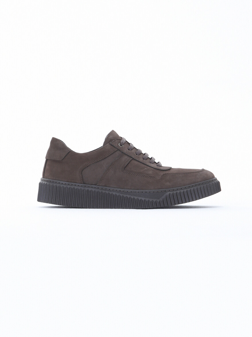Brown Leather Sneaker - KİP