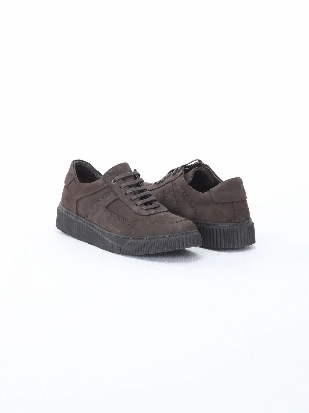 Brown Leather Sneaker - 3