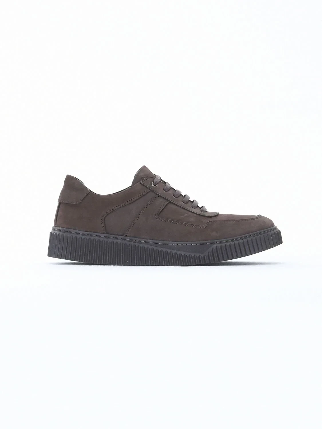 Brown Leather Sport Sneaker - 1