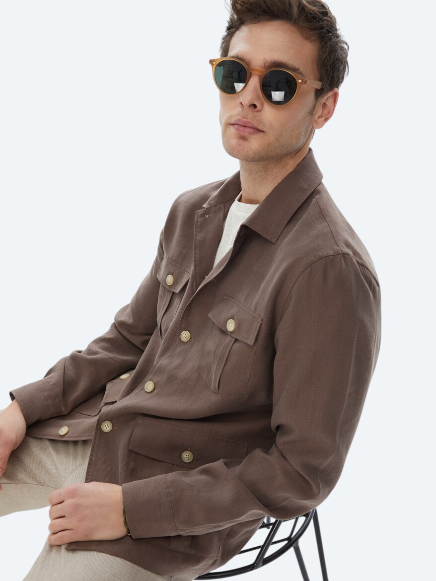 Brown Overshirt - 2