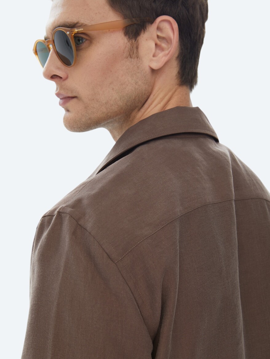 Brown Overshirt - 8