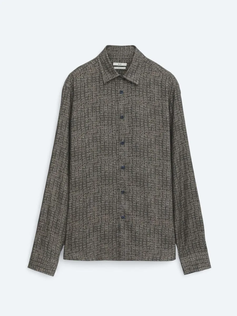 Brown Striped Regular Fit Weaving Casual 100% Cotton Shirt - 7