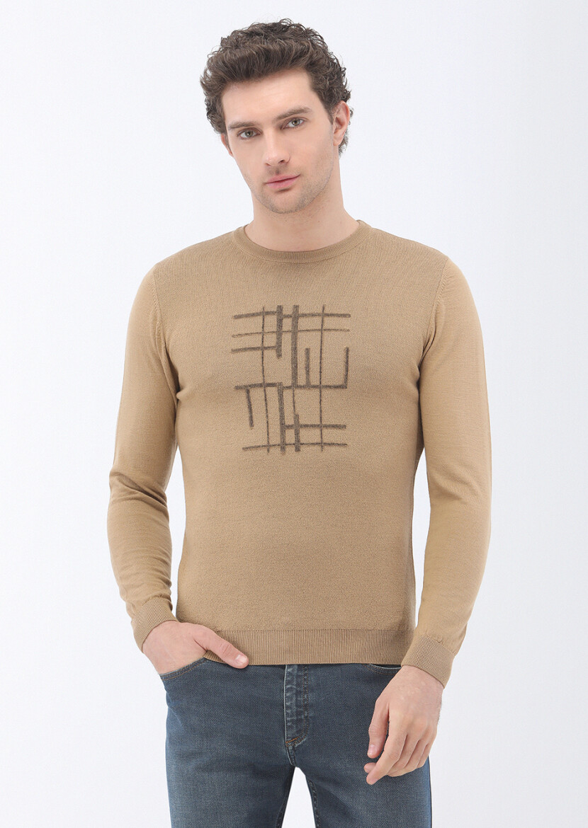 Buff Knitwear Sweatshirt - 1