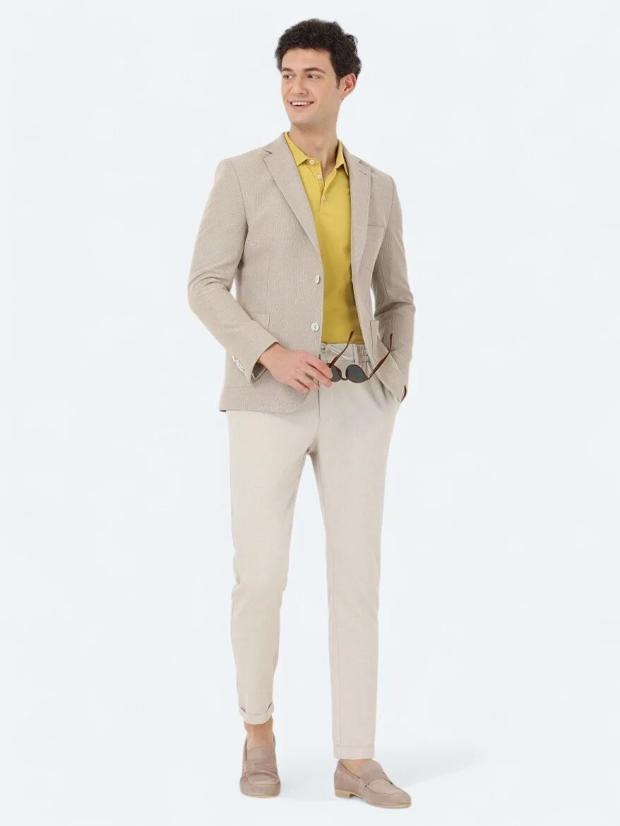 Buff Micro Modern Fit Cotton Blended Jacket - 2