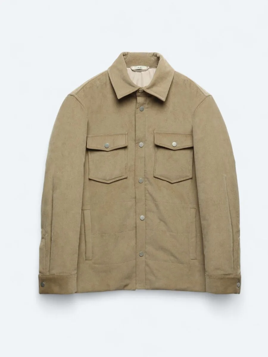 Buff Regular Fit Shirt Collar Casual Weaving Coat - 6