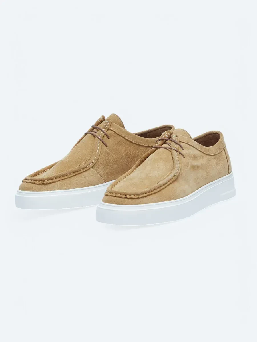 Buff Suede Smart Casual Shoes - 2