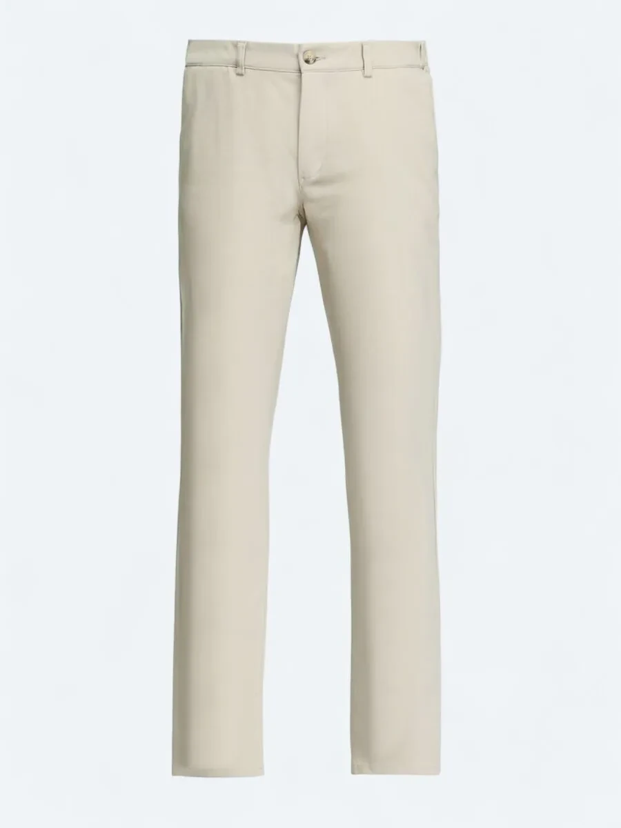 Buff Technical Casual Cotton Blended Trousers - 5