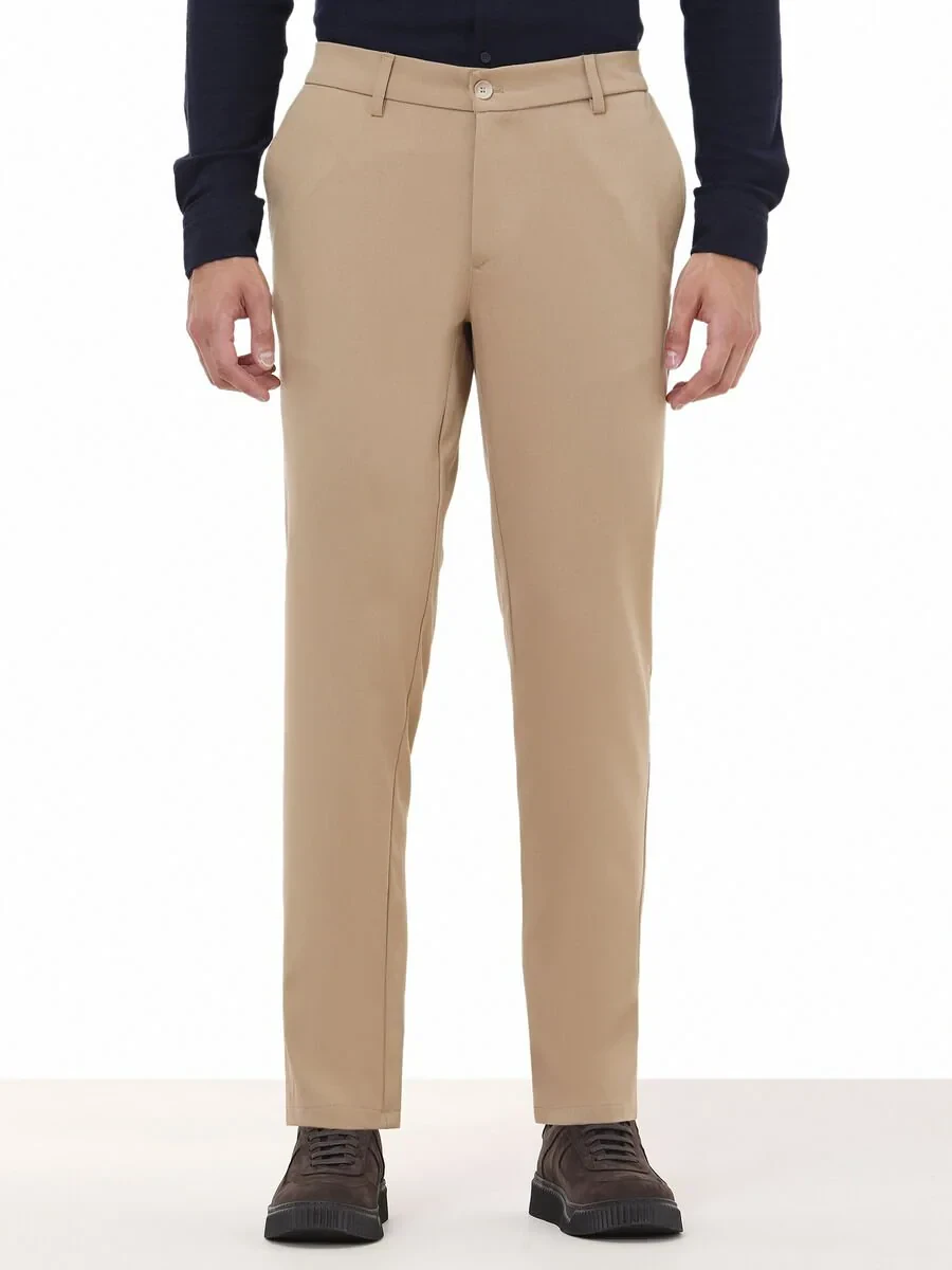 Buff Weaving Jogging Fit Casual Trousers - 1