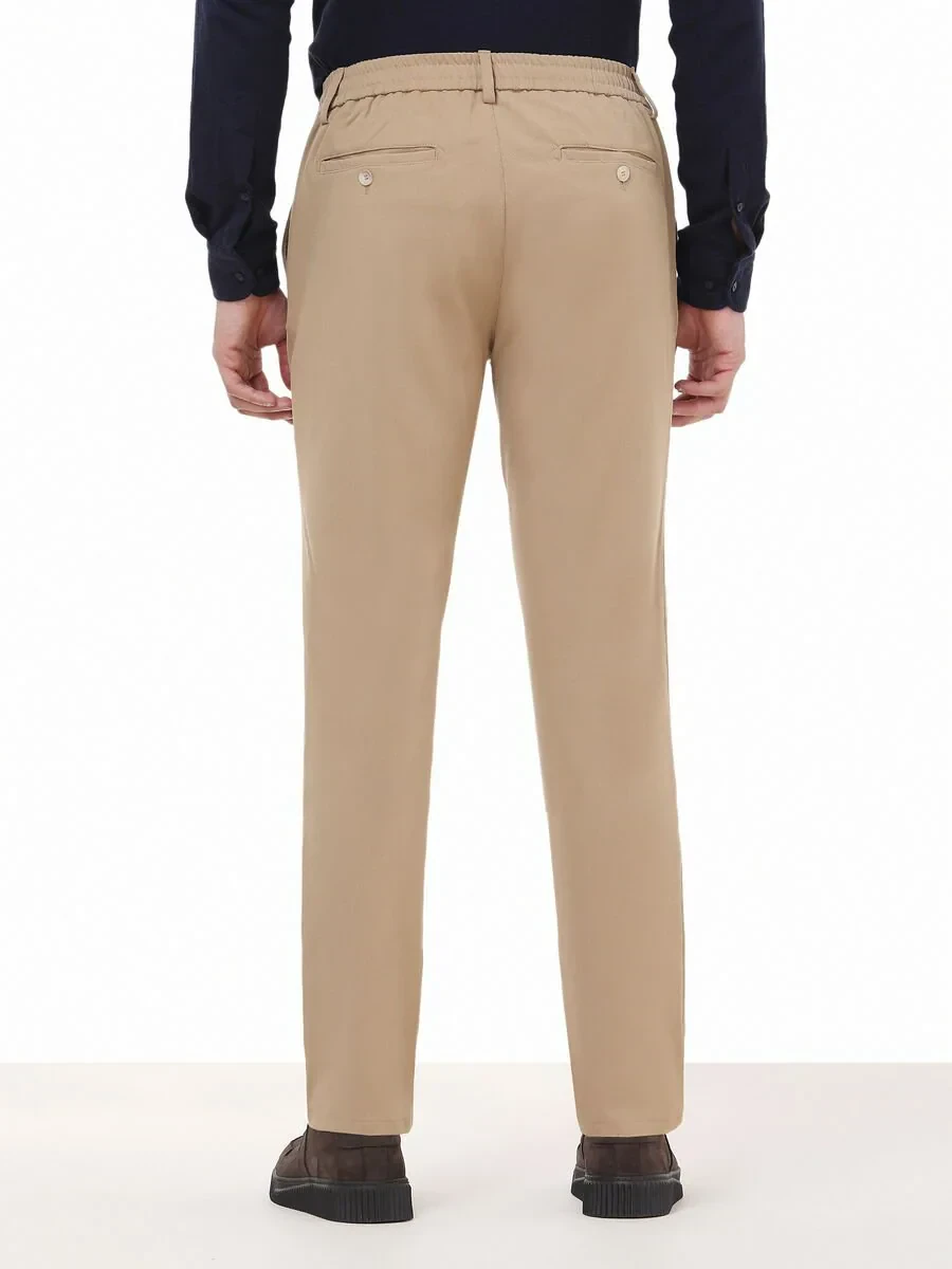 Buff Weaving Jogging Fit Casual Trousers - 5