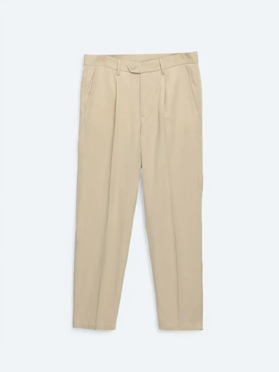 Buff Weaving Loose Fit Casual Trousers - 6