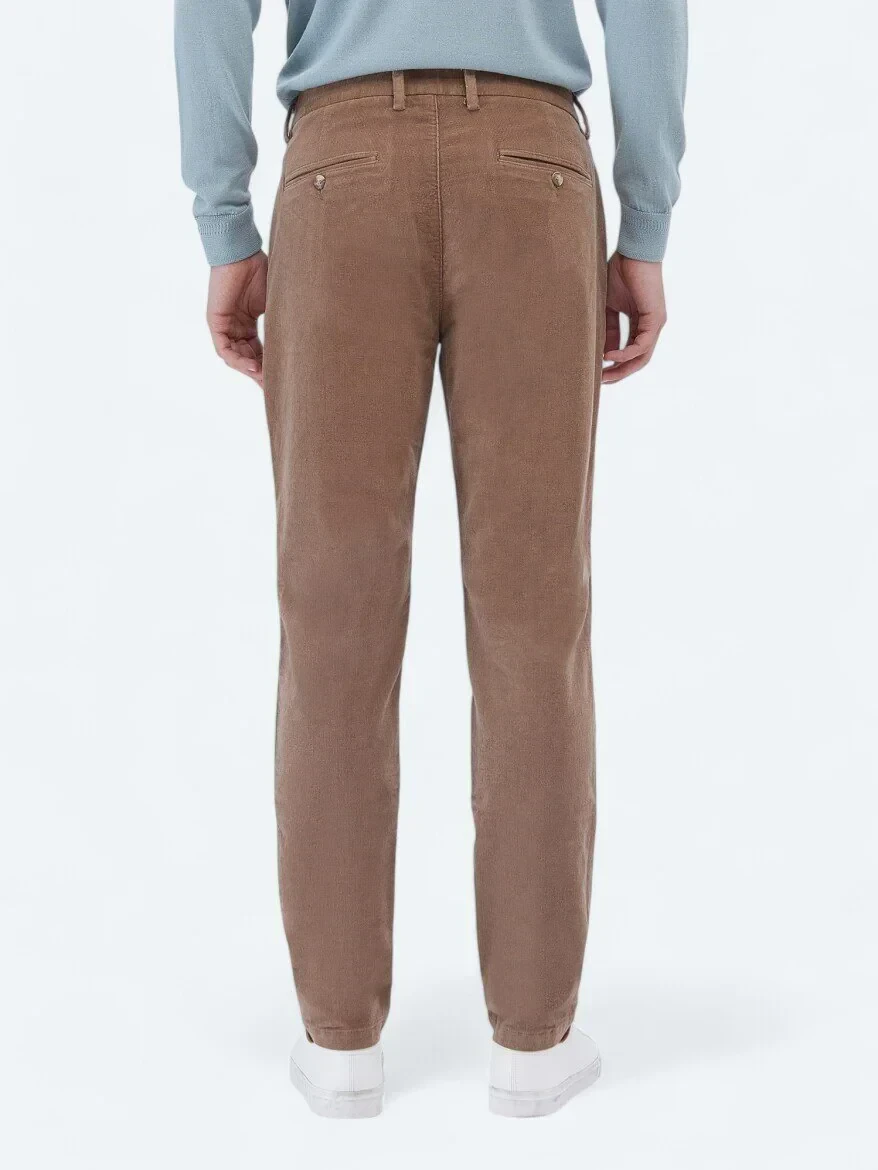 Buff Weaving Regular Fit Casual Cotton Blended Trousers - 4