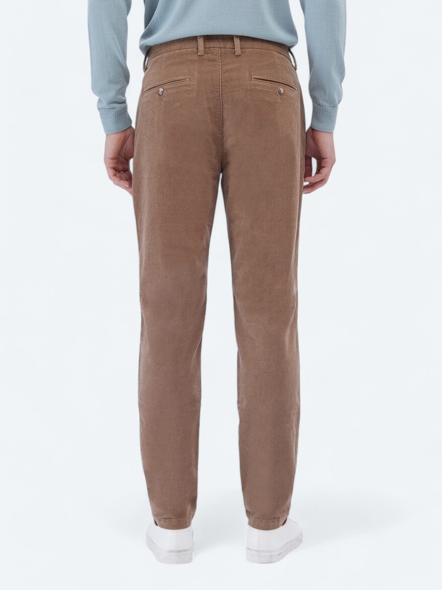 Buff Weaving Regular Fit Casual Cotton Blended Trousers - 4