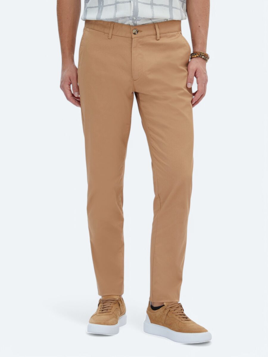 Buff Weaving Regular Fit Casual Cotton Blended Trousers - 2